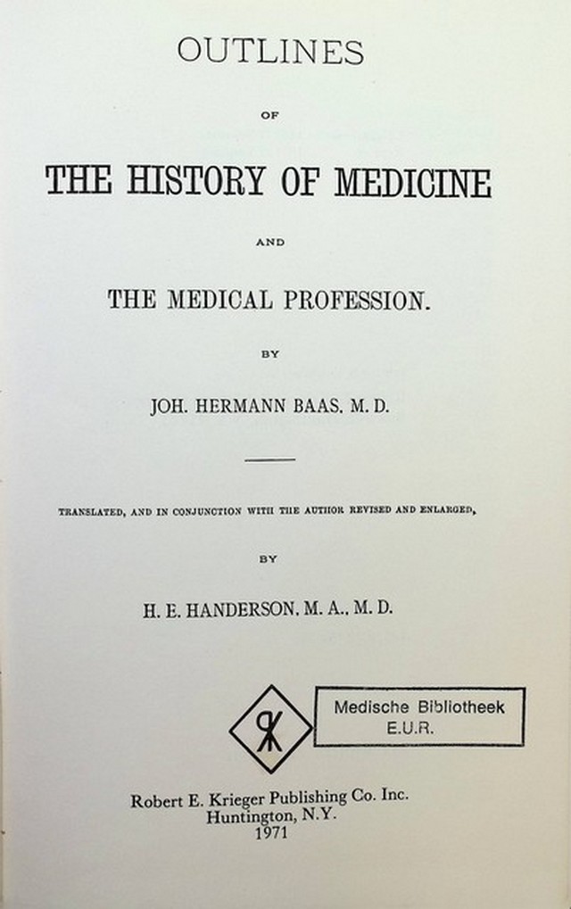 The history of medicine and the medical profession 2, facsilime