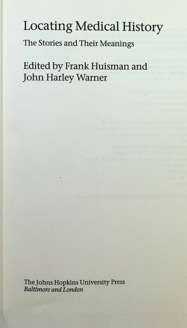 Locating Medical History, the story and their meanings