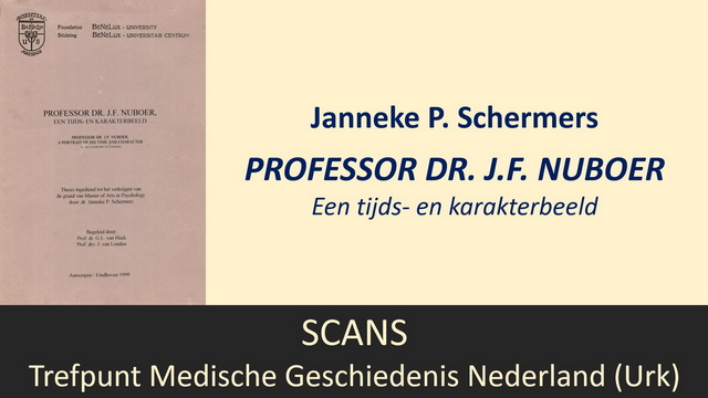 Janneke P. Schermers, Professor dr. J.F. Nuboer (1999)